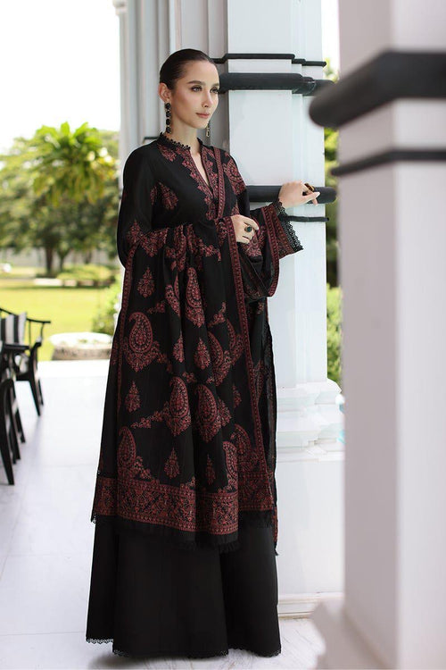 BAREEZE LAWN EMBROIDERD UNSTICH 3pc (WA-866)
