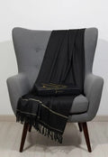 J. PREMIUM MEN,S’ SHAWL WITH J. BOX BLACK (WA-175)