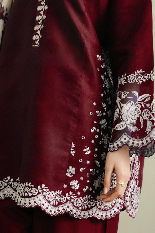 COCO BY ZARA SHAH JAHAN DHANAK EMBROIDERD UNSTICH 3PC (WA-358)