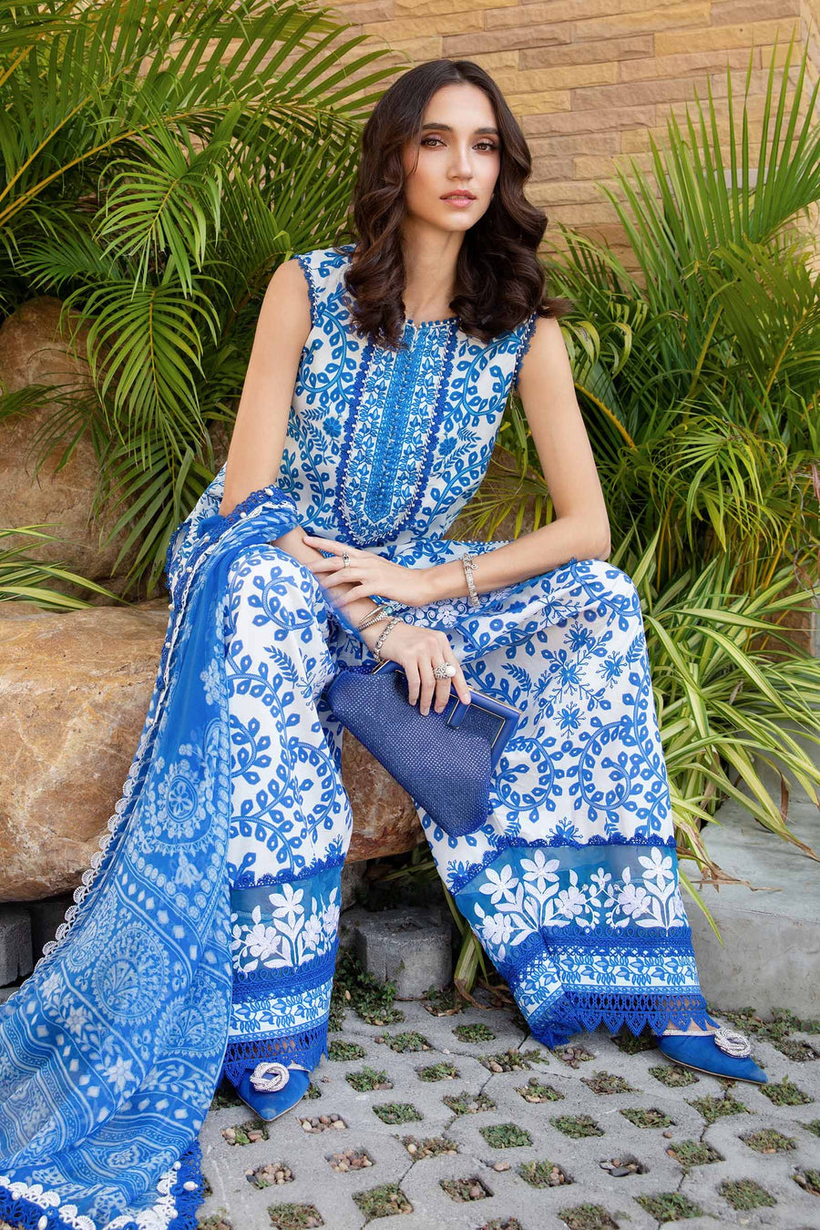 Maria B Printed Swiss Lawn 3pc SL-1322