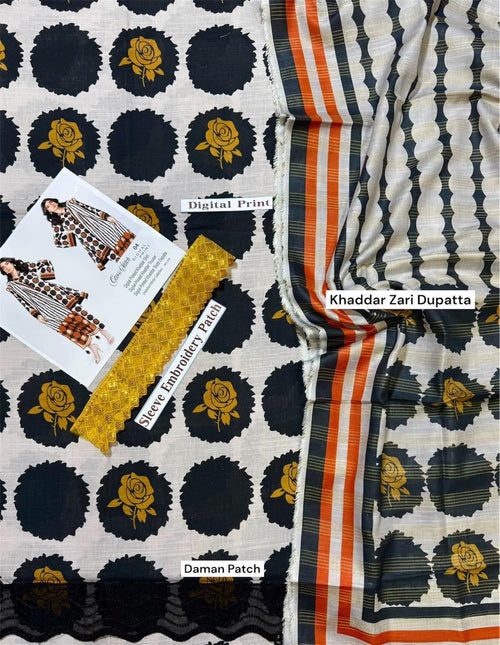 CROSS STICH-KHADDAR 3pc UNSTICH (WA-885)