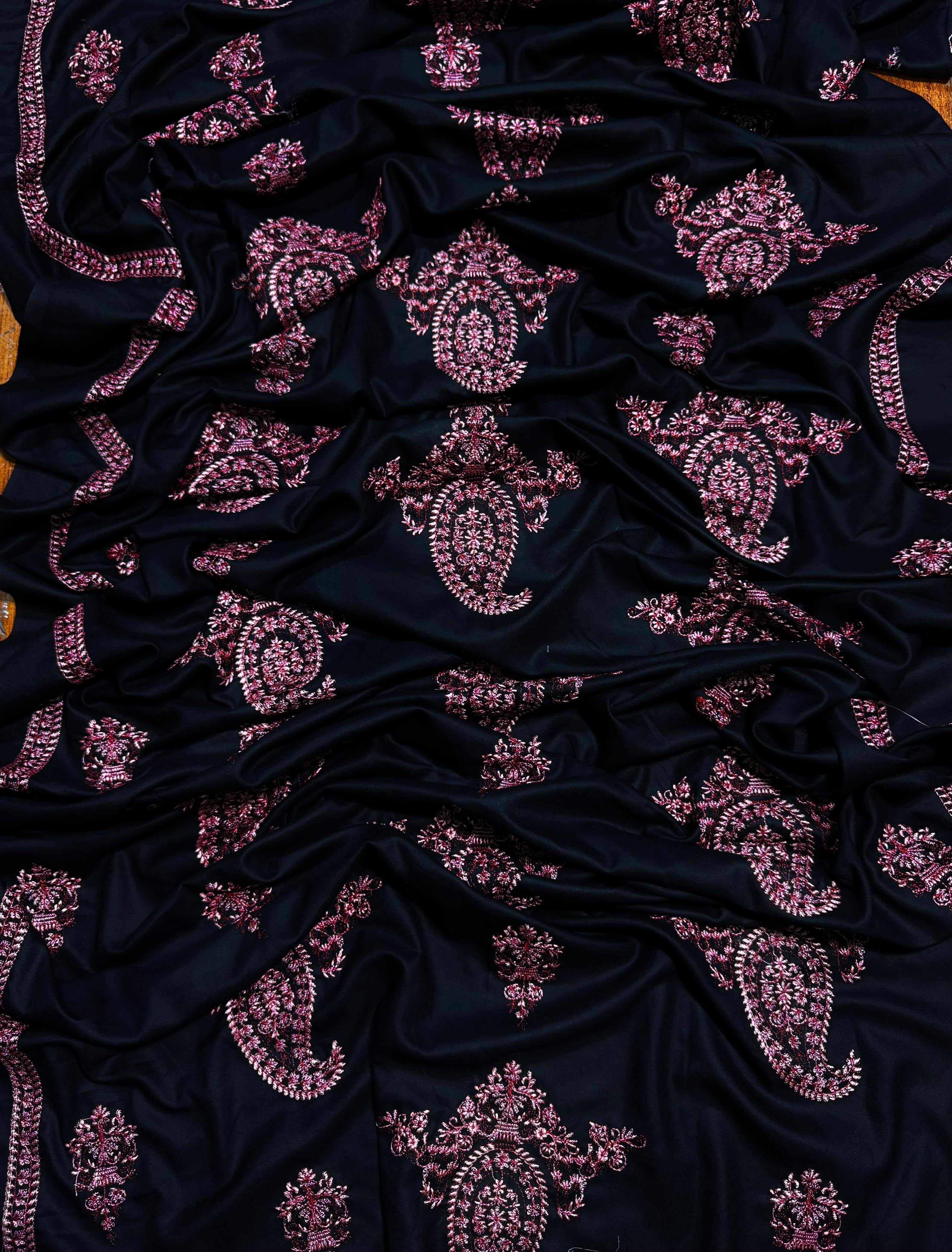 BAREEZE LAWN EMBROIDERD UNSTICH 3pc (WA-866)