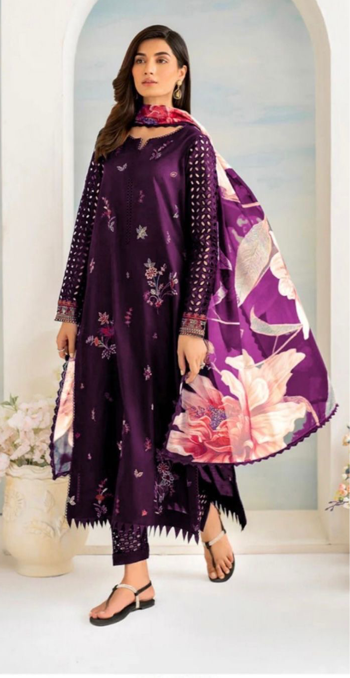 LIME LIGHT-DHANK UNSTICH 3pc(WA-698)