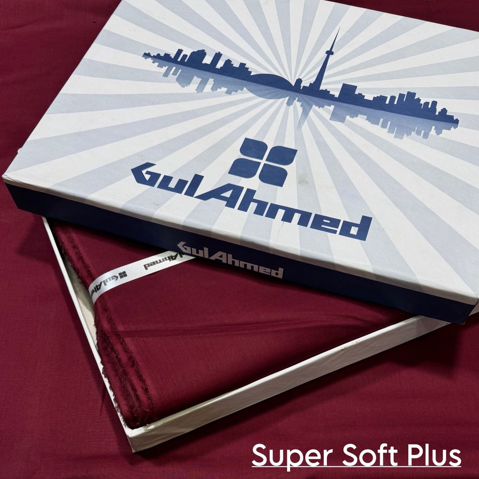 GUL AHMED PREMIUM COTTON (MEHROON)