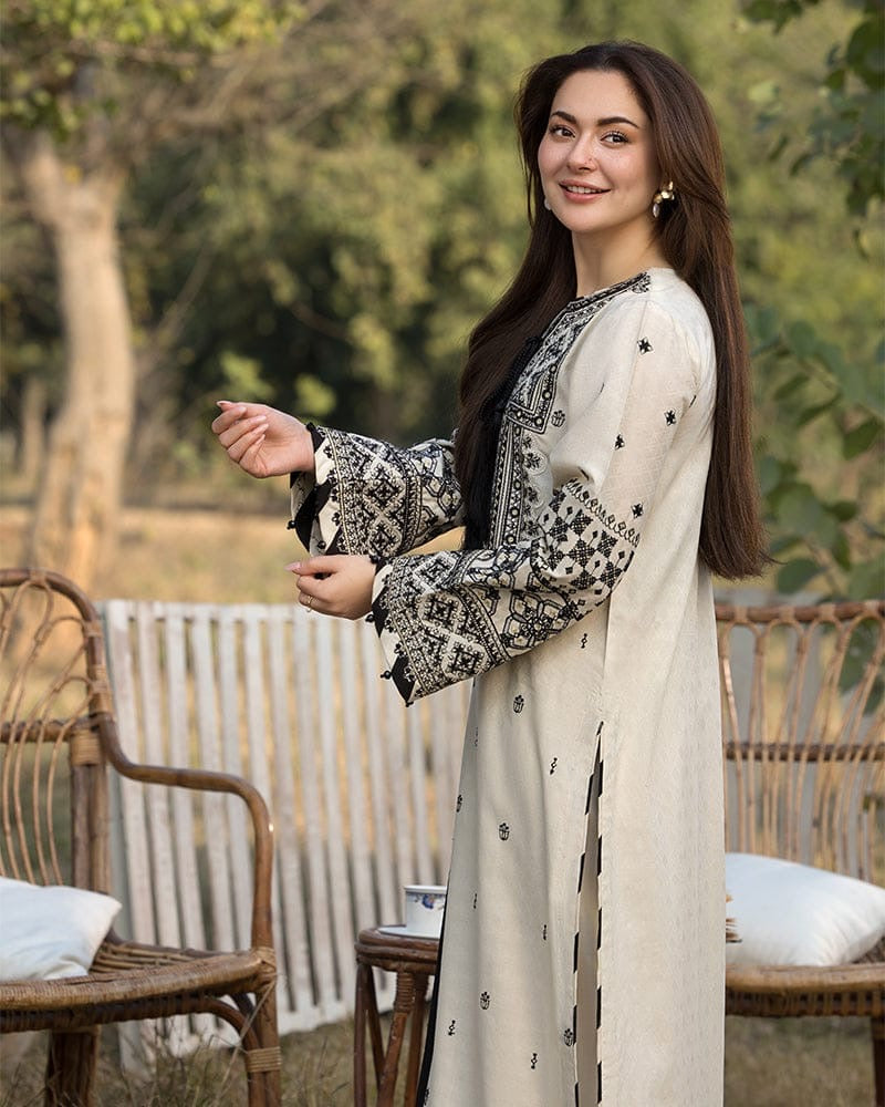 ALLY’S DHANAK EMBROIDERD UNSTICH 3PC (WA-210)