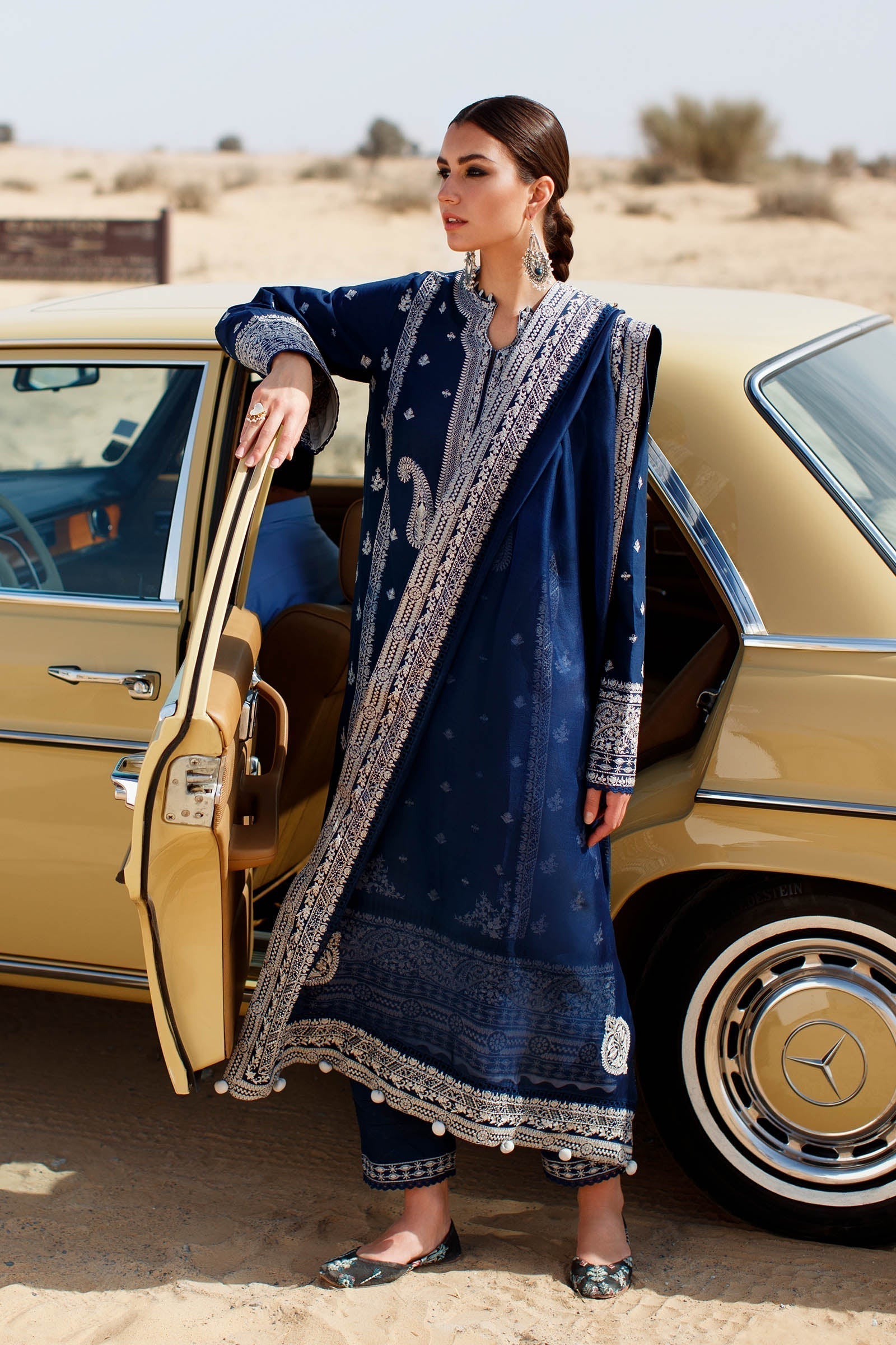 Heavy Embroidered Lawn 3pc