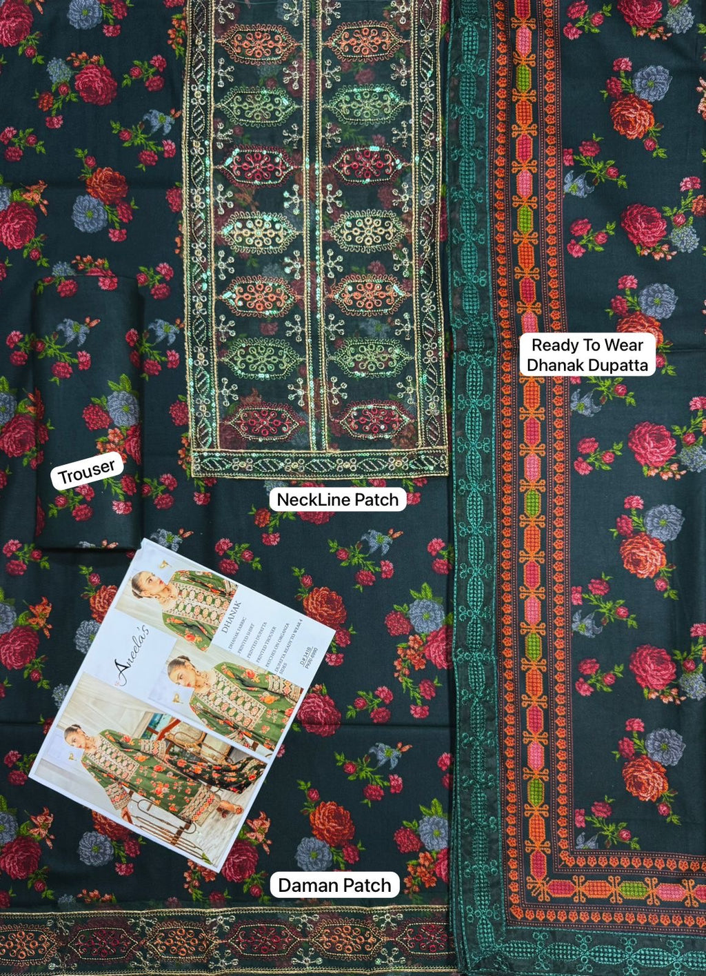 “ANEELAS” MOST DEMANDING ARTICAL LINEN UNSTICH 3PC IS NOW AVAILABLE (WA-765)