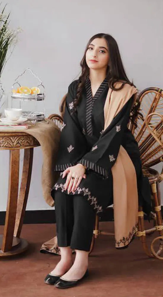 ASLING DHANAK EMBROIDERD UNSTICH 3pc (WA-175)