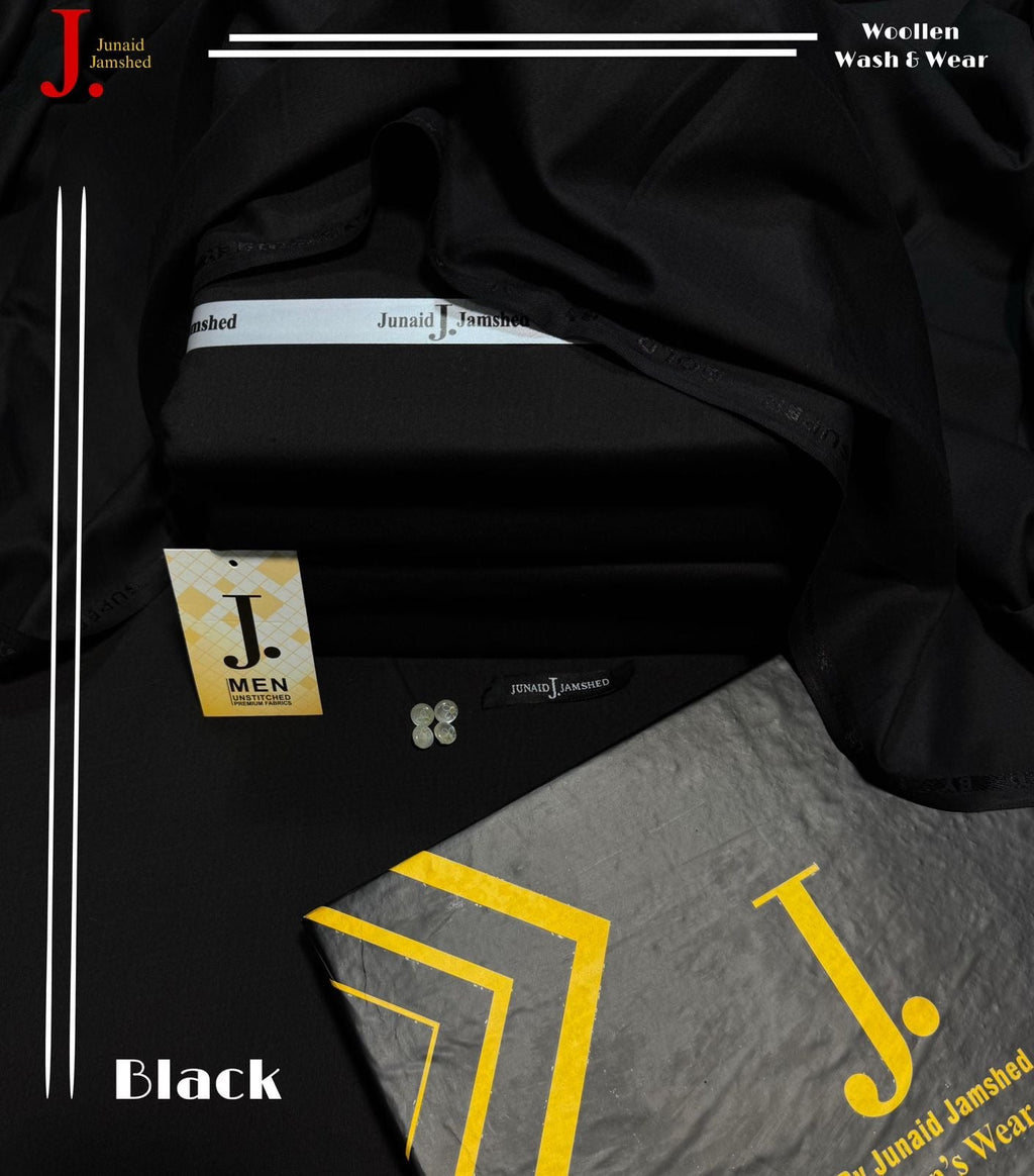 J. PREMIUM MEN’S’ WOOLAN WASH&WEAR (BLACK)