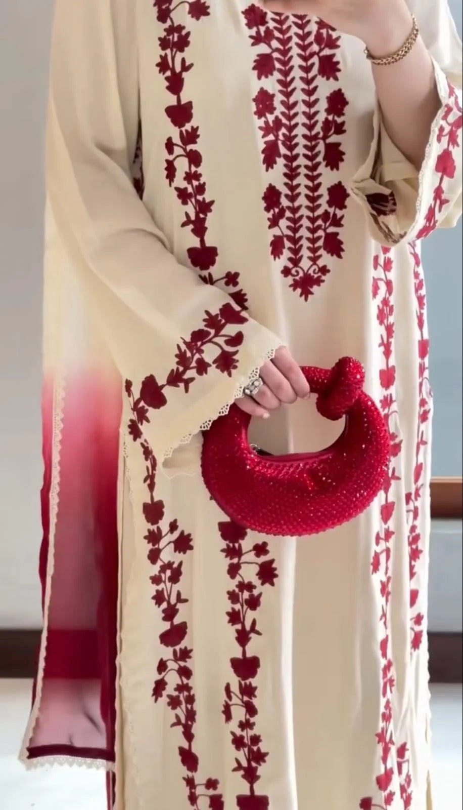 AIZEL EMBROIDERD LAWN UNSTICH 3pc (WA-7231)