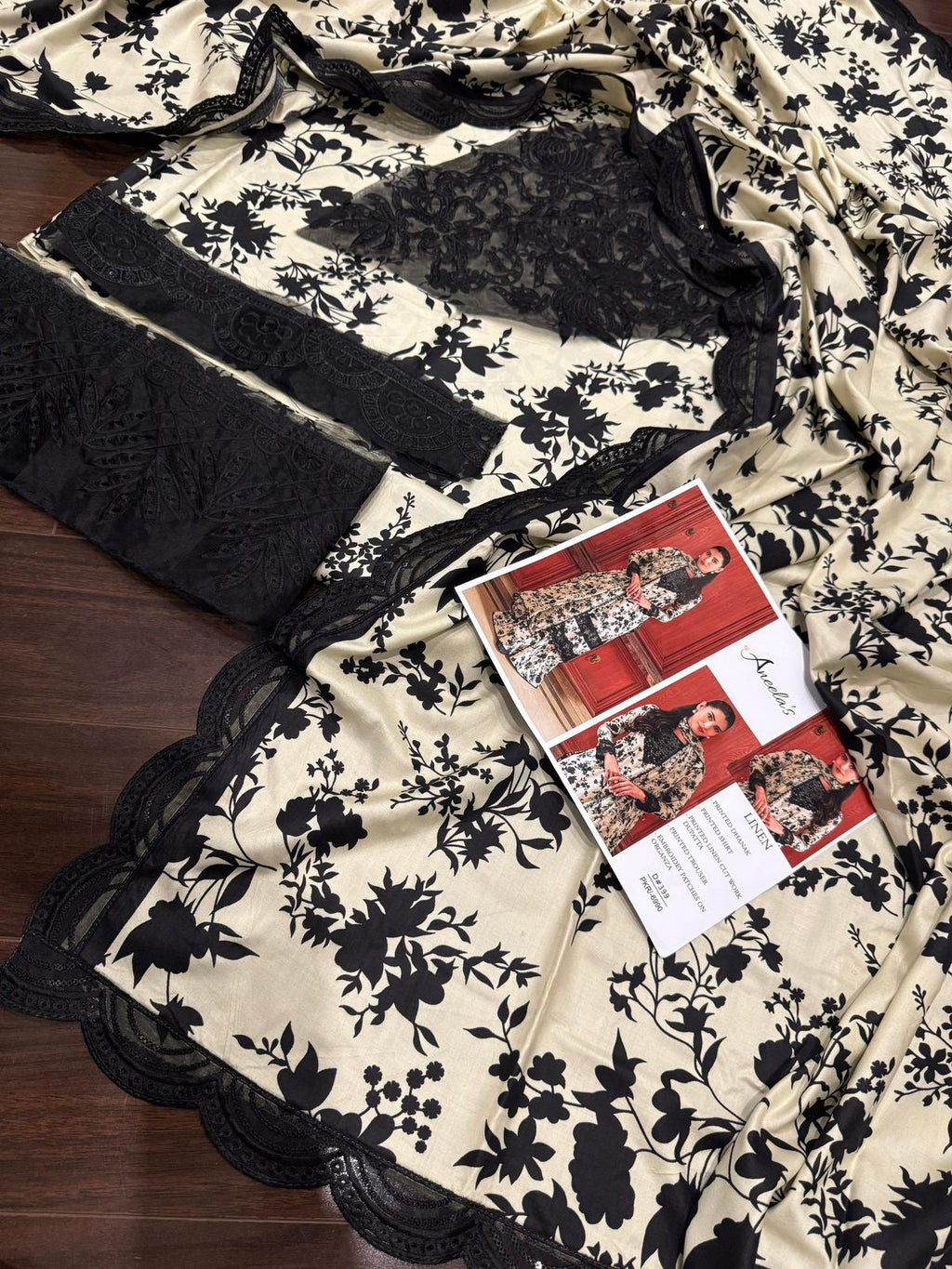 “ANEELA,S’ MOST DEMANDING ARTICAL LINEN UNSTICH 3PC IS NOW AVAILABLE (WA-560)
