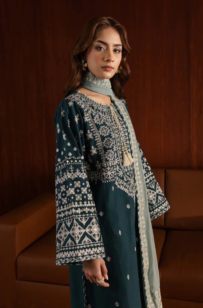 BAROUQE MOST DEMANDING ARTICAL LAWN EMBROIDERD UNSTICH 3PC (WA-950)