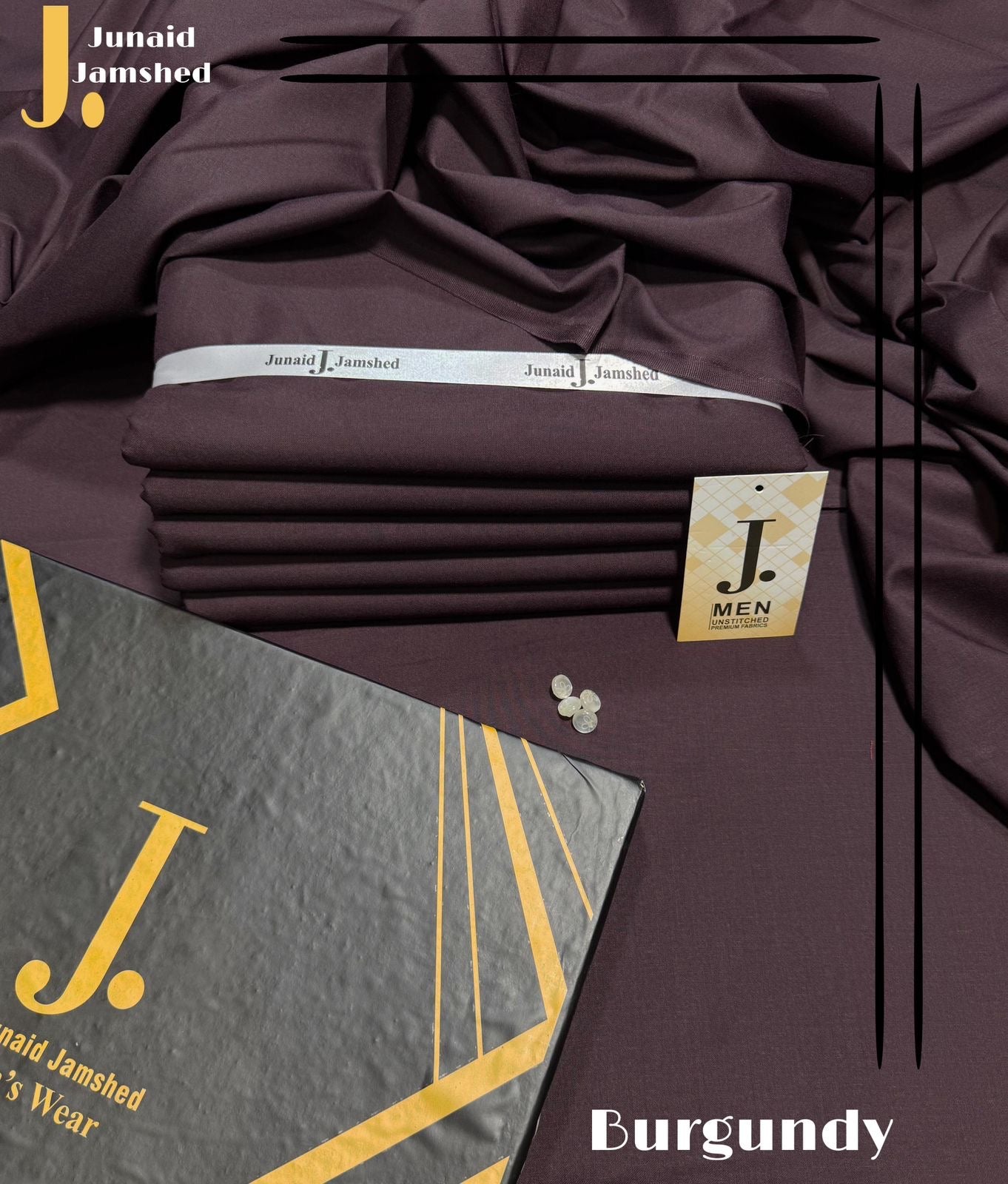 J. PREMIUM MEN’S’ WOOLAN WASH&WEAR (BURGANDY)