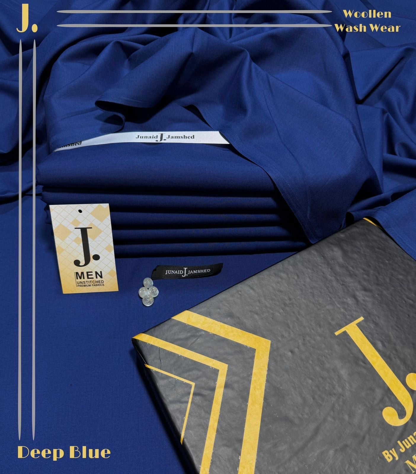 J. PREMIUM MEN’S’ WOOLAN WASH&WEAR (ROYAL BLU)