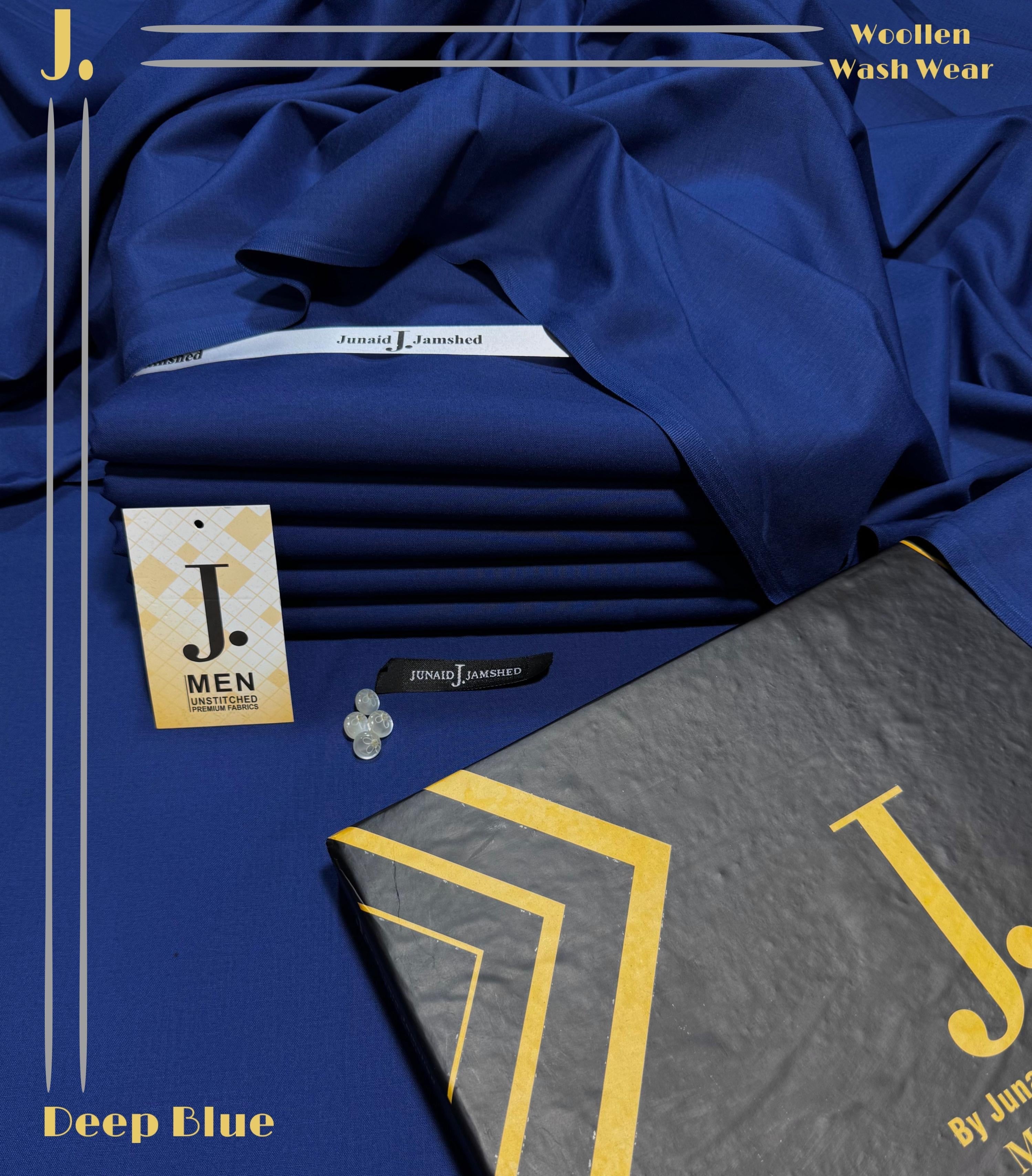 J. WOOLEN WASH&WEAR (DEEP BLU)