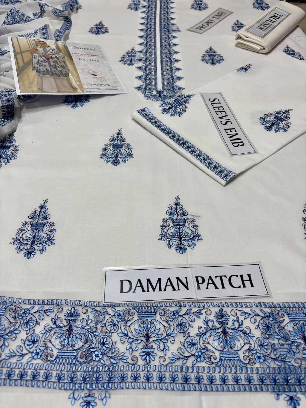 MOST DEMANDING ARTICAL BAREEZE EMBROIDERD LAWN UNSTICH 3PC (WA-780)